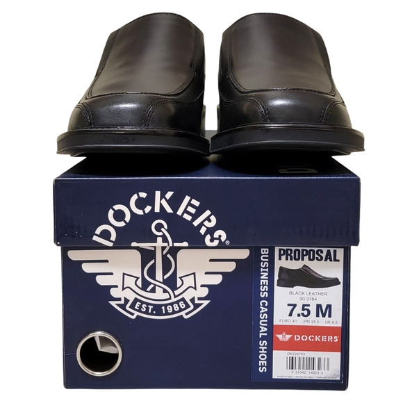Dockers Men Bicycle Toe Slip On Dress Loafer Proposal Size US 7.5M Black Leather main image 6